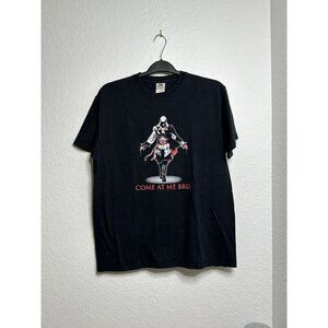 Vintage 2012 Fruit of the Loom Men’s Size L Black  T-shirt “Come At Me Bro”